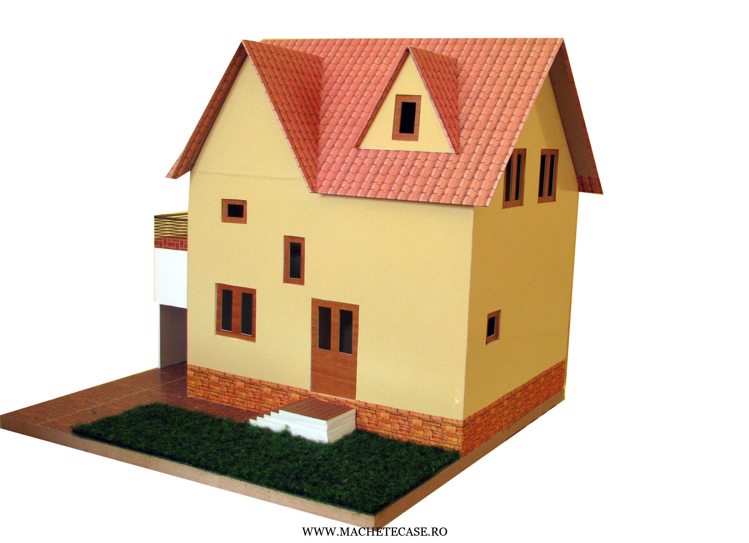 Macheta arhitecturala casa cu etaj